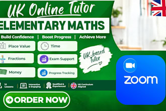 be your kids elementary UK maths tutor and give progress report