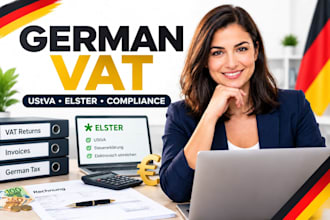 do german vat return, ustva, umsatzsteuer, elster filing and vat compliance