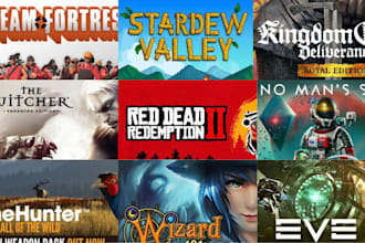 design professional steam capsule art, game headers, and store banners