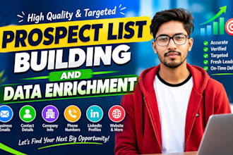 do prospect list building and data enrichment