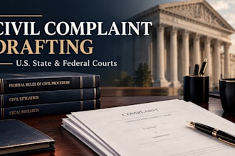 draft a professional civil complaint for US state or federal court