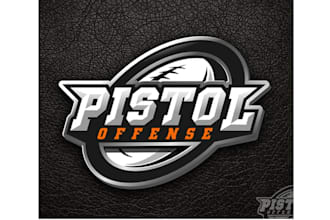 design american football offense system logo