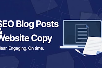 write SEO blog posts, articles, and website copy