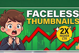 design faceless channel thumbnails