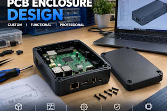 design custom pcb enclosure electronics case for 3d printing