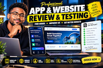 test your website or app and provide detailed QA feedback