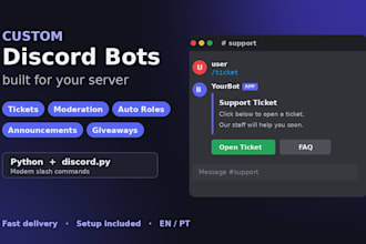 create a custom discord bot for your server in python