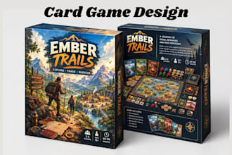 design board game, card game, tabletop game, game mechanics and rulebook