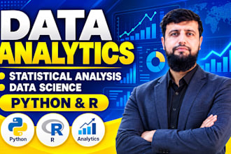 do data analytics, statistical analysis, and data science in python and r