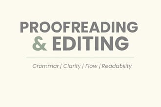 proofread and edit your english content