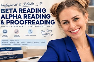 beta read romance, fantasy, ya, erotic, memoir, proofreading, alpha reading