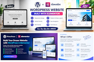 build responsive wordpress website with elementor
