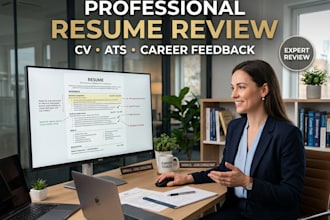 review your resume, cv and give you expert feedback