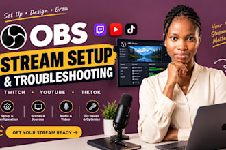 setup obs studio for twitch, youtube and tiktok live streaming setup