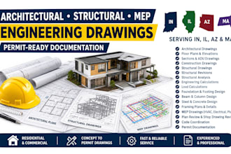 provide structural engineer stamp for indiana illinois arizona massachussets