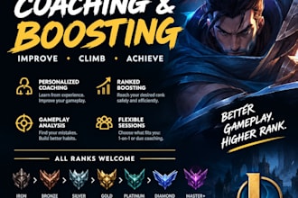 coach you in league of legends and help you improve your rank