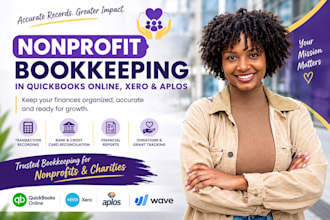 nonprofit bookkeeping, charity, quickbooks online, xero, aplos, financial report