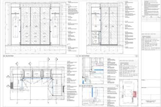 draft interior technical detailing,millwork shop drawing,joinery detail,cad plan