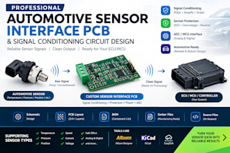 design automotive sensor interface pcb and signal conditioning circuit
