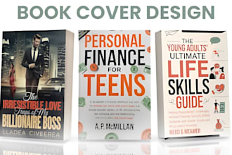 design book cover design, ebook cover design, kindle cover design, ebook design