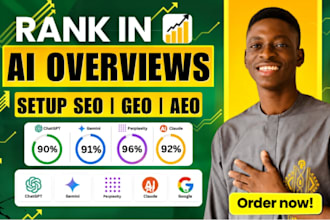 setup geo, seo, aeo or chatgpt ads for real estate, plumber, salesfunnel
