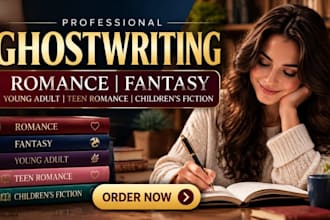 ghostwrite romance fantasy young adult teen romance children fiction ghostwriter