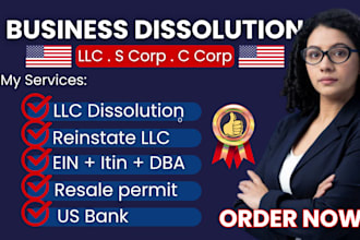 dissolve llc s corp c corp reinstate llc close ein wyoming llc delaware llc