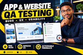 test and review your website app digital product and provide actionable feedback