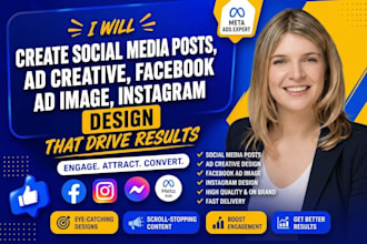 create social media posts, ad creative, facebook ad image, instagram design
