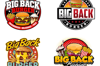 create an excellent burger logo design for your brand