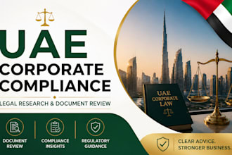 provide uae corporate law compliance and regulatory legal research