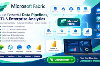 build microsoft fabric data pipelines etl and enterprise analytics