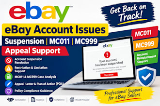 esolve ebay account issues, restrictions
