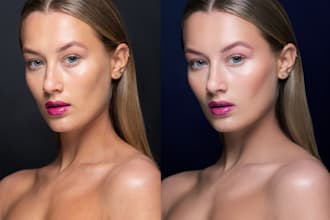 beauty retouching for portraits and fashion photos