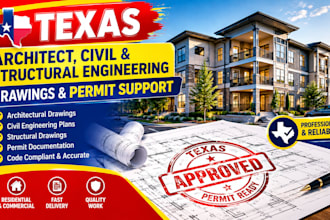 draw texas stamp for architect, civil and structural engineering drawings