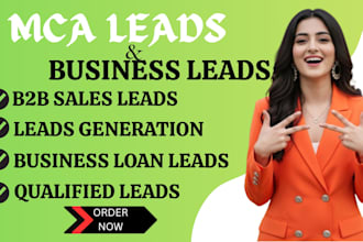 provide verified business loan leads and targeted mca leads