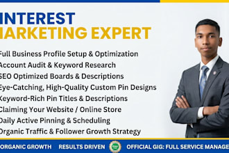 be your organic pinterest marketing manager and traffic growth expert
