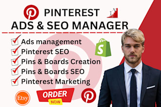 setup pinterest ads campaigns and manage pins and board advertising