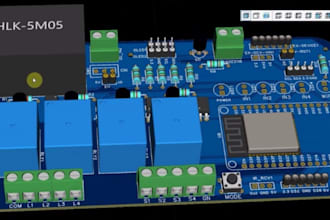 design esp32 sensor, smart home automation and iot pcb with schematic