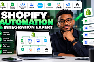 integrate shopify google sheets ads trello xero teachable slack wave beehiiv