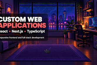 build a custom responsive full stack web app