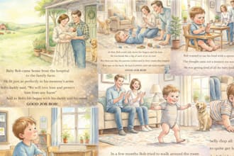 format n illustrate children paperback watercolor kid anima n ebook short story