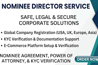 provide usa, uk european nominee director, nominee shareholder company formation