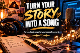 turn your story into a personalized custom song