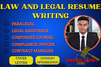 create a professional lawyer, attorney, or legal resume