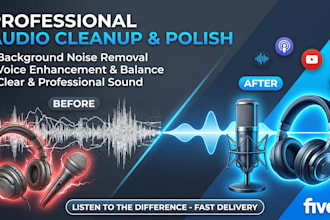 clean background noise and polish your podcast or youtube audio