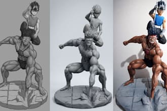 convert 2d to 3d printable model, fix stl and repair mesh