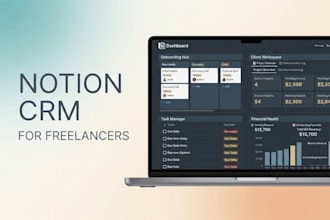build a custom notion CRM for freelancers