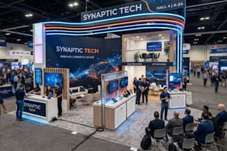 create a custom 3d booth and exhibition stand design