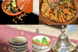 design a professional moroccan food logo